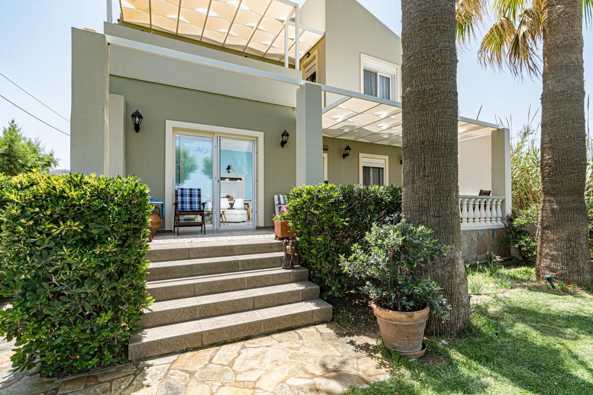 Big Blue Exclusive Beachfront Villa 基萨莫斯 外观 照片